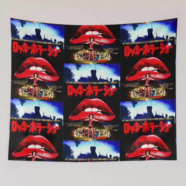 Item preview, Rocky Red Lips Japanese Alternative Movie Poster designed and sold by BetterDaze.