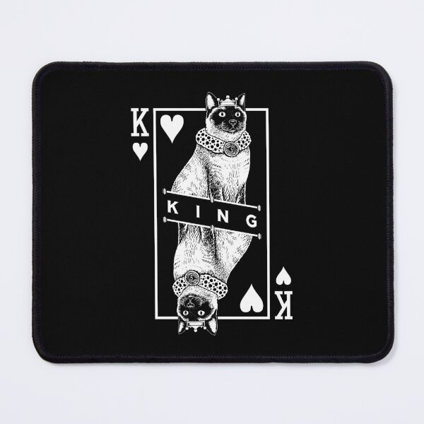 Item preview, Siamese Cat Lover King Of Hearts Funny Pop Art designed and sold by GrandeDuc.