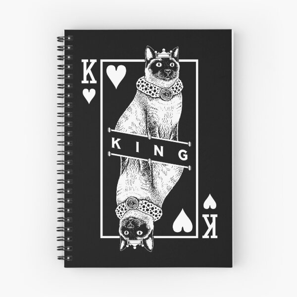 Item preview, Siamese Cat Lover King Of Hearts Funny Pop Art designed and sold by GrandeDuc.