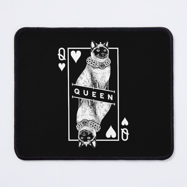 Item preview, Siamese Cat Lover Queen Of Hearts Funny Pop Art designed and sold by GrandeDuc.