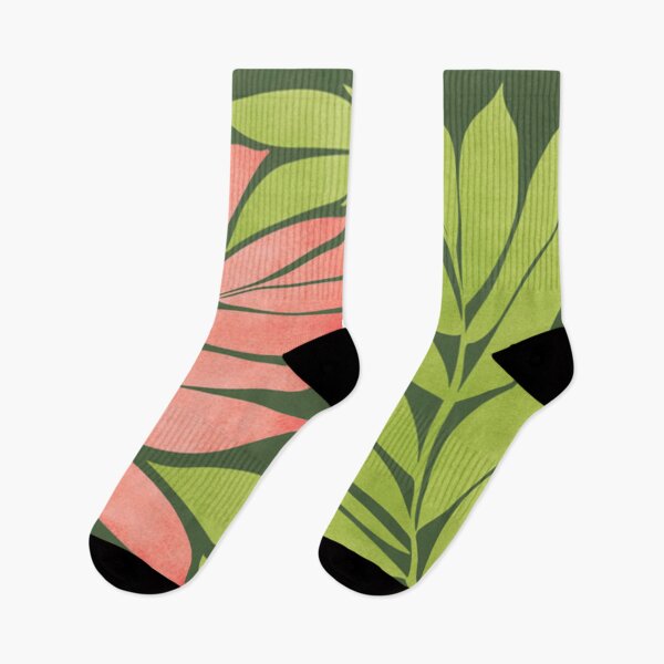 Item preview, Pink and Green Leafs designed and sold by Kenneth-Scott.