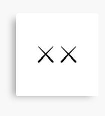 Kaws double x logo LARGE Canvas Print