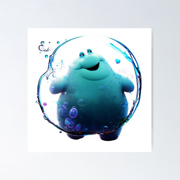 Bob the Blob(fish)' by Stringer Things (Hannah Stringer) Poster for Sale  by stringerthings