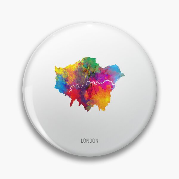 Item preview, London Watercolor Map designed and sold by ArtPrints.