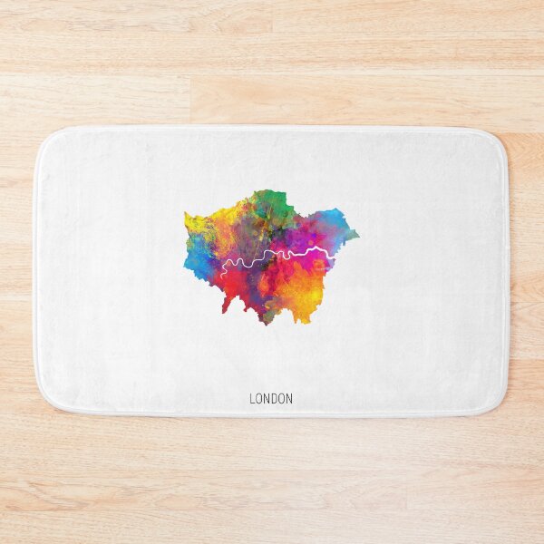 Item preview, London Watercolor Map designed and sold by ArtPrints.