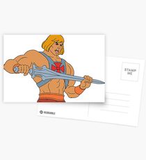 He-man Filmation style Postcards
