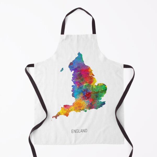 Item preview, England Watercolor Map designed and sold by ArtPrints.
