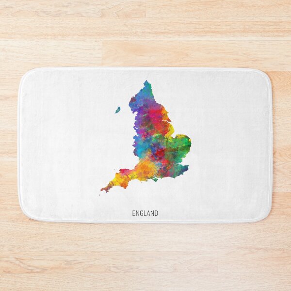 Item preview, England Watercolor Map designed and sold by ArtPrints.