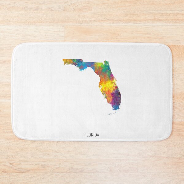 Item preview, Florida Watercolor Map designed and sold by ArtPrints.