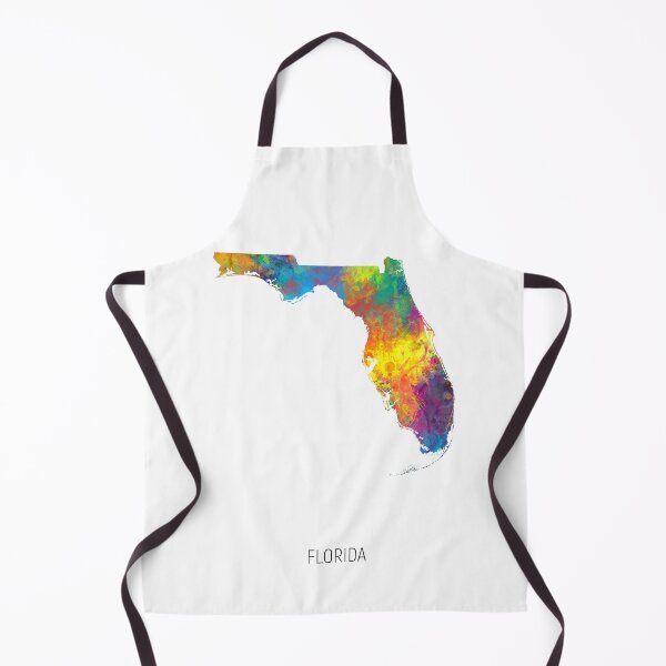 Item preview, Florida Watercolor Map designed and sold by ArtPrints.