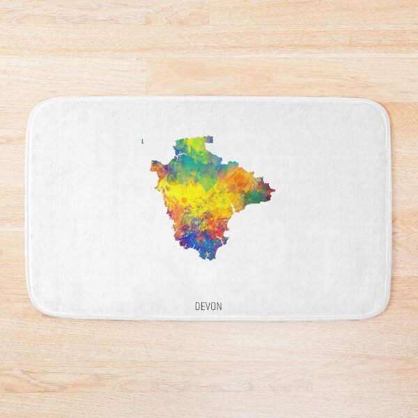 Artikelvorschau, Devon Watercolor Map entworfen und verkauft von ArtPrints.
