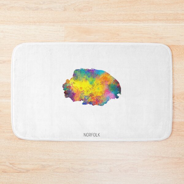 Item preview, Norfolk Watercolor Map designed and sold by ArtPrints.