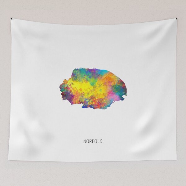 Item preview, Norfolk Watercolor Map designed and sold by ArtPrints.
