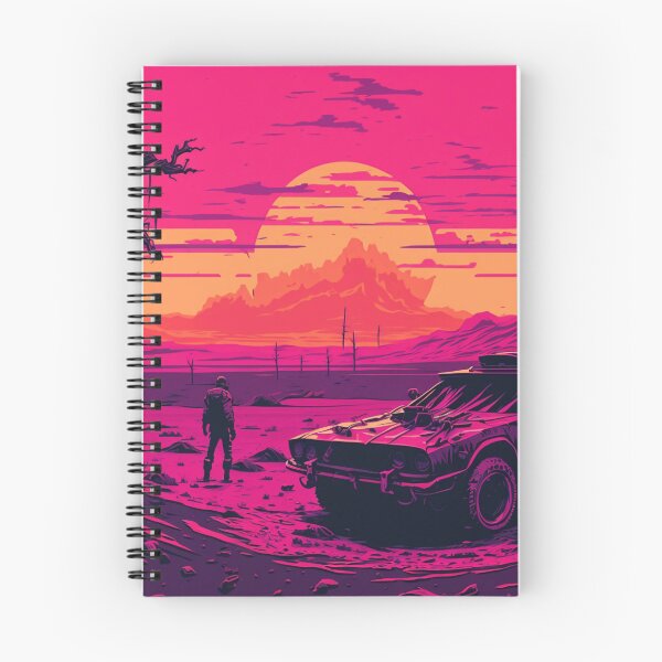 Item preview, 80s Retro-Futuristic Car In The Wastelands designed and sold by Nightarcade.