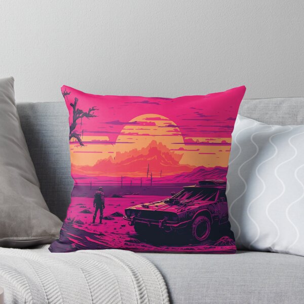 Item preview, 80s Retro-Futuristic Car In The Wastelands designed and sold by Nightarcade.