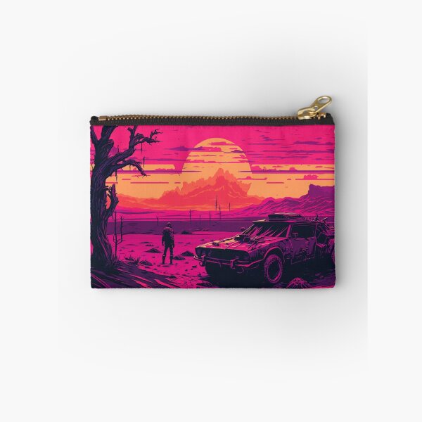 Item preview, 80s Retro-Futuristic Car In The Wastelands designed and sold by Nightarcade.