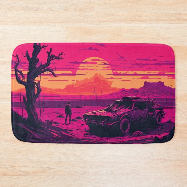 Item preview, 80s Retro-Futuristic Car In The Wastelands designed and sold by Nightarcade.