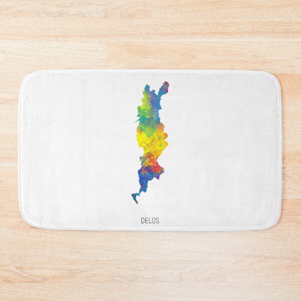 Item preview, Delos Watercolor Map designed and sold by ArtPrints.