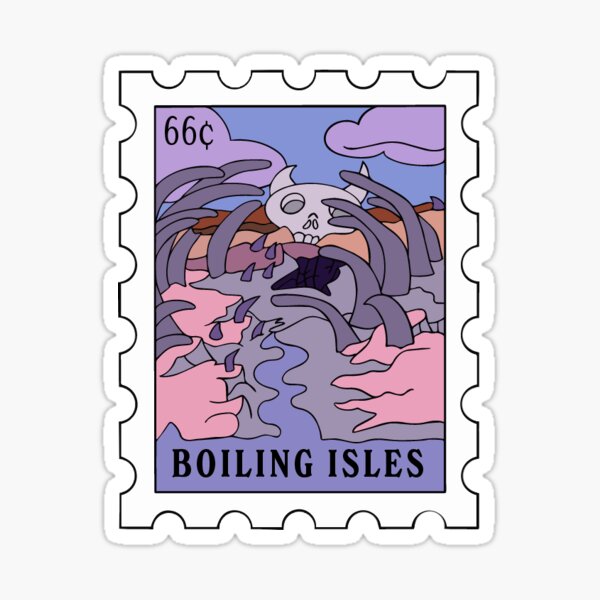 Item preview, Boiling Isles stamp designed and sold by lynnfactorart.