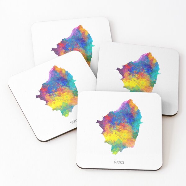 Item preview, Naxos Watercolor Map designed and sold by ArtPrints.
