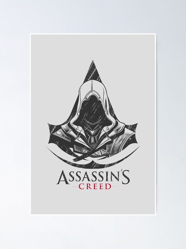 Assassin's creed 2 white background with silhouettes