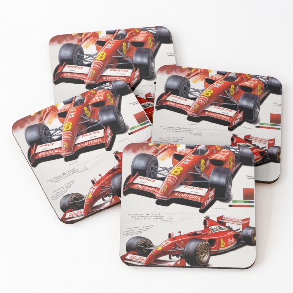 Item preview, Michael Shumacher Vintage 2004 Ferrari F430 F1 Retro Racing Poster Print  designed and sold by PicTechNowArt.