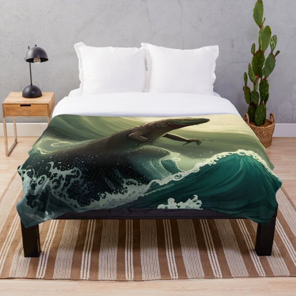 Item preview, The Surfing Komodo Dragon designed and sold by BaphoMass666.
