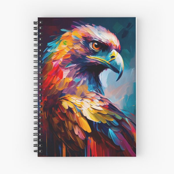 Item preview, Hawk Vibrant Abstract Art | Palette Knife Oil Digital Painting designed and sold by VividViews.