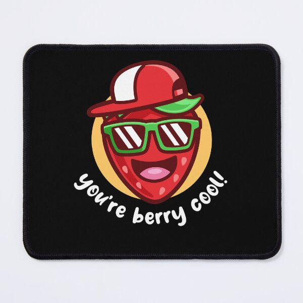Item preview, You're berry cool strawberry (on dark colors) designed and sold by messy-nessie.