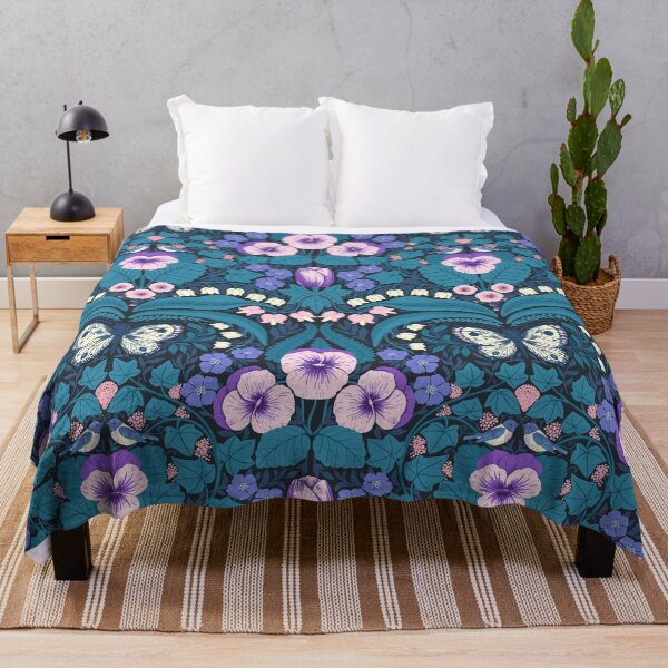 Item preview, Dollhouse garden, pansies, birds and butterflies designed and sold by Katerina Mitkova Kirilova.