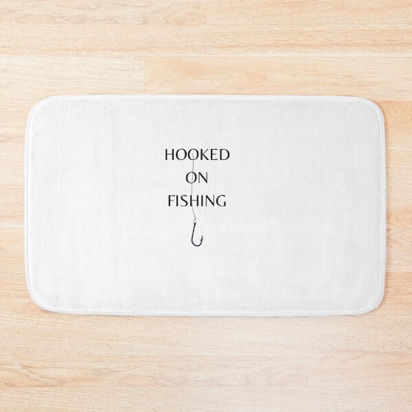 Item preview,  Fishing gift Hooked On Fishing Quote designed and sold by Abstractdiva.