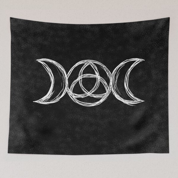 Item preview, Hand-drawn Triple Goddess Symbol / Triple Moon / Pagan and Witch / Wiccan designed and sold by impressionofmel.