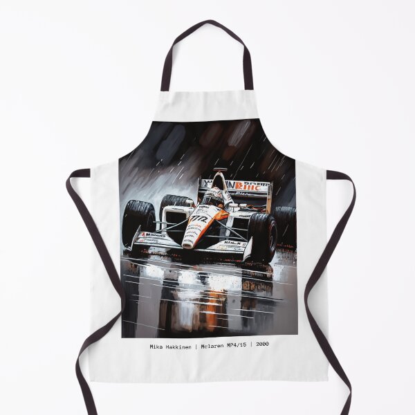 Item preview, Mika Hakkinen Vintage 2000 Mclaren MP4/15 F1 Watercolour Painting Print designed and sold by PicTechNowArt.