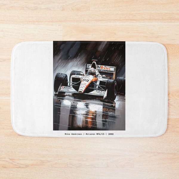 Item preview, Mika Hakkinen Vintage 2000 Mclaren MP4/15 F1 Watercolour Painting Print    designed and sold by PicTechNowArt.