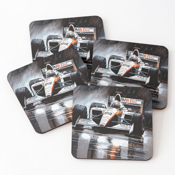 Item preview, Mika Hakkinen Vintage 2000 Mclaren MP4/15 F1 Watercolour Painting Print    designed and sold by PicTechNowArt.