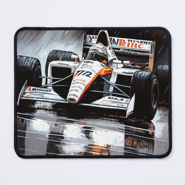 Item preview, Mika Hakkinen Vintage 2000 Mclaren MP4/15 F1 Watercolour Painting Print designed and sold by PicTechNowArt.