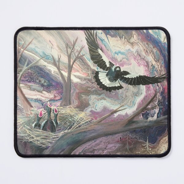 Item preview, Magpie feeds its young designed and sold by Marg Pearson.