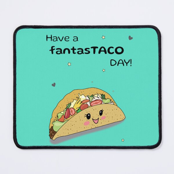 Item preview, Have a fantasTACO day! cute smiling taco funny designed and sold by HajnalkArt.