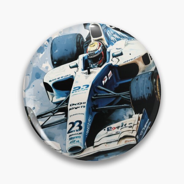 Item preview, Ralf Shumacher Vintage 2000 Williams FW22 F1 Watercolour Painting Print  designed and sold by PicTechNowArt.