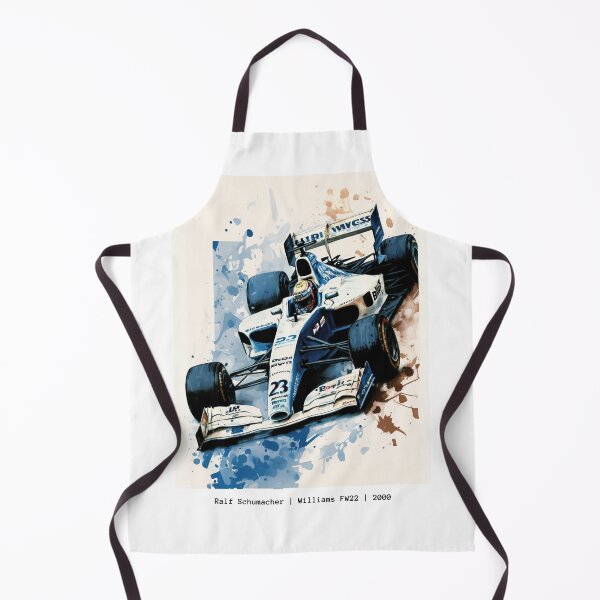 Item preview, Ralf Shumacher Vintage 2000 Williams FW22 F1 Watercolour Painting Print designed and sold by PicTechNowArt.