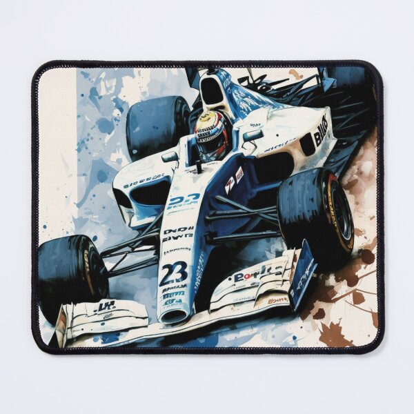 Item preview, Ralf Shumacher Vintage 2000 Williams FW22 F1 Watercolour Painting Print  designed and sold by PicTechNowArt.