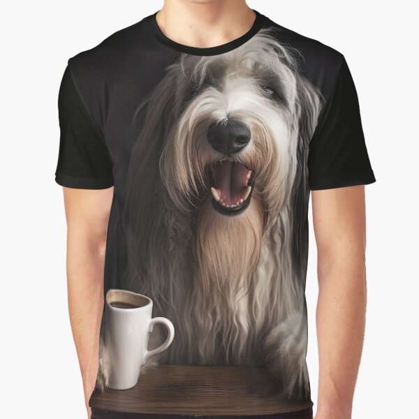 Item preview, Perky Pup: Adorable Armant Egyptian Sheepdog Coffee Art for Caffeine Lovers  designed and sold by ClawedCreations.