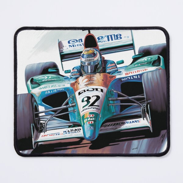 Item preview, Giancarlo Fisichella Vintage 2000 Benetton B200 F1 Watercolour Painting Print  designed and sold by PicTechNowArt.