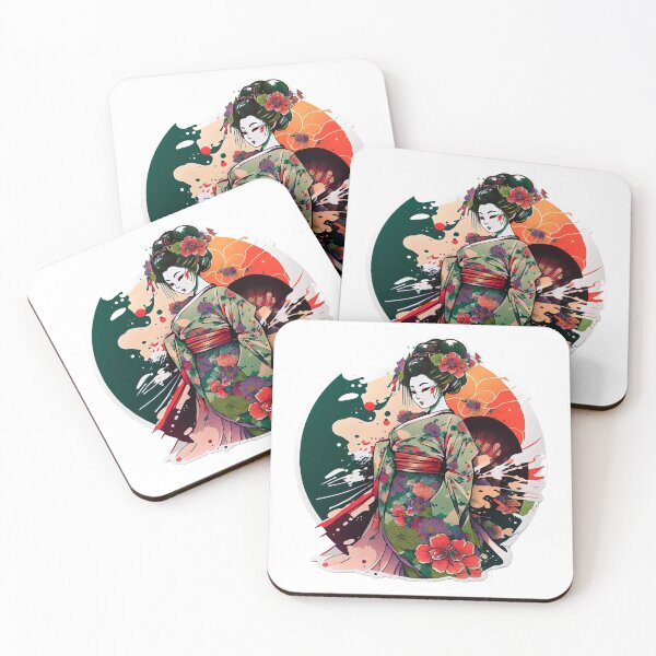 Item preview, Japanese kimono woman designed and sold by SasukiMedia.