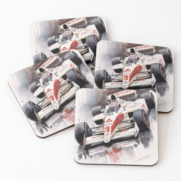 Item preview, Jacques Villeneuve Vintage 2000 BAR 002 F1 Watercolour Painting Print  designed and sold by PicTechNowArt.