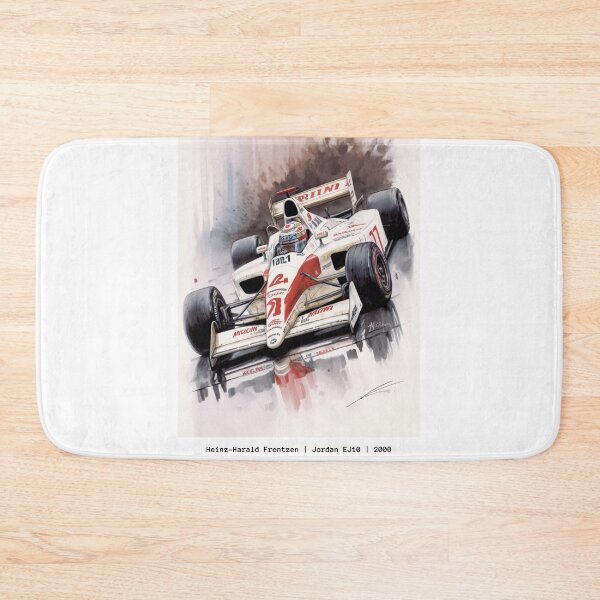 Item preview, Jacques Villeneuve Vintage 2000 BAR 002 F1 Watercolour Painting Print  designed and sold by PicTechNowArt.