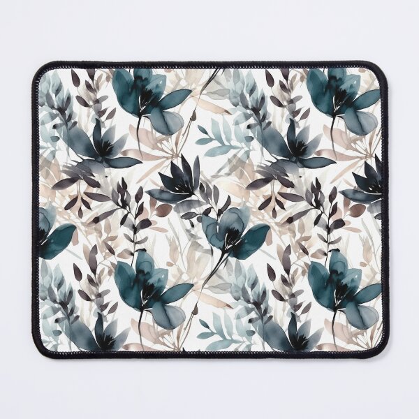 Artikelvorschau, Pink Blue Indigo Watercolor Flower Pattern entworfen und verkauft von artavantgarde.