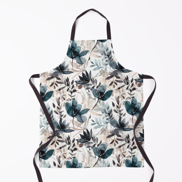 Artikelvorschau, Pink Blue Indigo Watercolor Flower Pattern entworfen und verkauft von artavantgarde.