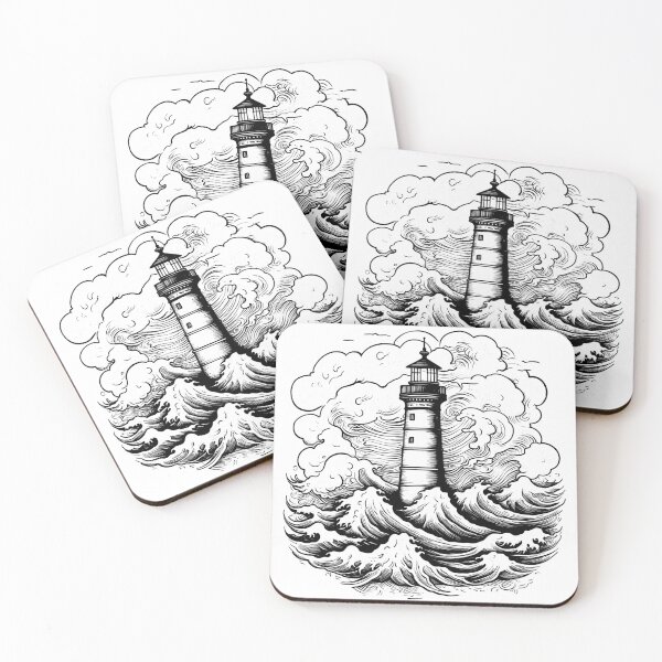 Item preview, Lighthouse in open sea designed and sold by 2wenty6ix.