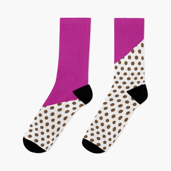 Aperçu de l'œuvre Triangle et pois | Motifs mixtes | Rose et marron créée et vendue par rsty11.